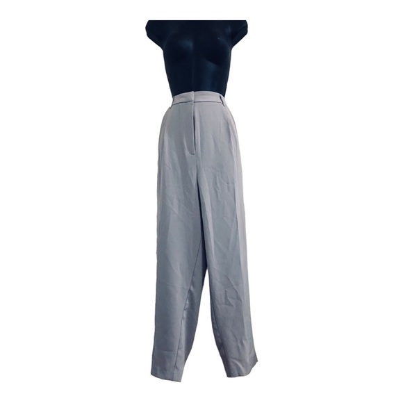 Blue steel gray high waisted hi-rise tapered leg‎ trouser pants size XL new - Picture 6 of 14